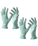 EvridWear Beauty Cotton Gloves for SPA, Eczema, Dry Hands - 2 Pairs S/M Mint Green Touchscreen Gloves for Day and Night Moisturizing - Buy Online on GoSupps.com