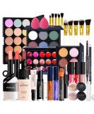 CHSEEA 7Pcs Pro Makeup Gift Set - Eyeshadow, Powder, Concealer, Highlighter, Eyebrow Pencil, Brush & Blush Stick in Gift Box - Buy Online on GoSupps.com