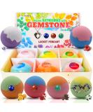 Bath Bombs for Girls and Women - Pack of 6 with Gemstones and Lockets Inside | Bath Bubbles Spa Gift Set - Buy Online on GoSupps.com