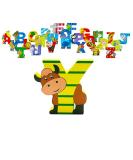 Orange Tree Toys Wooden Letter Y for Yak - Alphabet Animal Nursery Decor for Personalized Baby Name, Toy Box, Door, Wall - Boys Girls Bedroom Accessories - Buy Online on GoSupps.com
