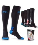 Buy POWERLIX Compression Socks for Men & Women - 20-30 mmHg Knee-High Stockings for Neuropathy & Swelling Relief | International Shipping Available - Buy Online on GoSupps.com