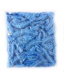 100Pcs Disposable Elastic Plastic Shower Caps - Blue | For Spa, Home Use, Hotel, and Hair Salon - Buy Online on GoSupps.com