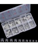 500pcs Short Square Transparent Artificial Nails with Box - 10 Sizes | Perfect for Nail Art & DIY | International Shipping - Buy Online on GoSupps.com