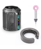 Upgraded Magnetic Hairdryer Filter Cover Compatible with Dyson Supersonic HD01 HD03 HD08 HD15 Models Hair Dryer Filter Cage wih Cleaning Brush Spare Parts (Metallic Gray) - Buy Online on GoSupps.com