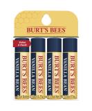 Burt's Bees Vanilla Bean Lip Balm 4-Pack - 100% Natural Moisturizing Formula - Buy Online on GoSupps.com