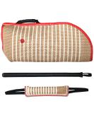 Dog Bite Training Set - Dog Bite Sleeve Dog Bite Pillow Tug Toy Dog Training Stick - Professional Training Equipment for Training Biting Interactive Fetch K9 Puppy (Transverse Stripe) Striped - Buy Online on GoSupps.com