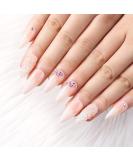 Morily 24 Pcs Ombre Pink Stiletto Press On Nails - Glossy Acrylic Fake Nail Kit for Women - Buy Online on GoSupps.com