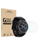 (4-Pack) Gear S3 Tempered Glass Screen Protector, Akwox 0.3mm 2.5D High Definition 9H Premium Clear Screen Protective Film for Samsung Gear S3 Frontier / Classic Smart Watch 1.3 Inch - Buy Online on GoSupps.com