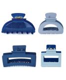 LILIE&WHITE 4 Pack Blue Hair Claw Clips - Large and Medium Rectangle Clips for Women - Strong Hold Non-slip Hair Accessories - Buy Online on GoSupps.com