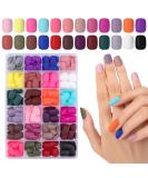 576 Pcs Matte Press on Nails EBANKU Short Acrylic False Nails - 24 Colors Square Fake Nails for Women Girls - Buy Online on GoSupps.com