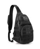 G4Free Tactical EDC Sling Backpack Military Rover Shoulder Sling Bag Pack with Pistol Holster for Concealed Carry Black - Buy Online on GoSupps.com