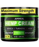 8 fl oz JUYIHEAL Natural Instant Hemp Cream - Maximum Strength Arnica MSM Turmeric Menthol & Aloe - Soothing Hemp Oil Gel for Pain Relief - Buy Online on GoSupps.com