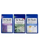 Dr. Teal's Pure Epsom Salt Soaking Solution Gift Set (3 Pack) - Lavender Hemp Seed & Milk Honey Blend for Soothing Sleep & Stress Relief - Buy Online on GoSupps.com