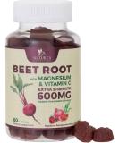Beet Root Gummies with Magnesium, Vitamin C - Circulation Support, Heart Health - Vegan, Non-GMO, Gluten Free - Energy Boost - 60 Gummies - Buy Online on GoSupps.com