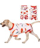 Hjyokuso Recovery Suit for Dogs & Cats | Post-Surgery Relaxation for Abdominal Wounds - XS Vegetable Design - Buy Online on GoSupps.com