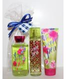 Bath & Body Works Sweet Pea Gift Set | Ultra Shea Shower Gel Body Cream & Fragrance Mist - Perfect for International Shipping - Buy Online on GoSupps.com