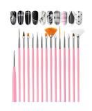 15-Piece Professional Nail Art Brush Kit | UV Gel Nail Design Brushes for Stunning Nail Art Decorations - Buy Online on GoSupps.com
