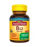 Nature Made Vitamin B12 500 mcg 200 Tablets - Buy Online on GoSupps.com