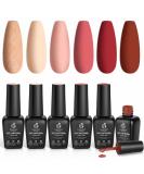 Beetles Gel Polish Spring Color Collection - 6 Colors Shoot to Your Heart Kit - Popular Pink Nude Neutral Brown Red Glitter Gel Nail Polish Set - Soak Off LED Gel Nails - Perfect Gifts for Women - 0.25 Fl Oz (Pack of 6) - Buy Online on GoSupps.com