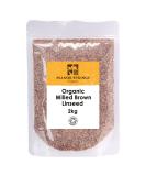 Organic Ground Flaxseed (Milled Linseed) 2kg by Manor Springs Organic - Buy Online on GoSupps.com