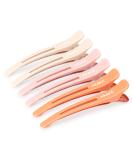 Aimike 6 Hair Clips for Styling & Cutting | Non-Trace Silicone Tape Compartment Clamps | Ideal for Thick & Thin Hair | Macaron Colors - Perfect Hairdressing Tools for Women - Buy Online on GoSupps.com