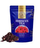 Premium Pure Hibiscus Tea - Exquisite Floral Infusion | 50g Loose Tea Rich in Vitamin C | Refreshing Herbal Tea for Hot or Iced Drink - Buy Online on GoSupps.com