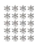 Lurrose 20pcs Snowflake Hair Needles - Rhinestone Spiral Hairpins & Crystal Twists for Brides - Elegant Hair Jewelry - Buy Online on GoSupps.com