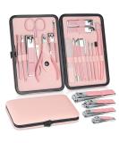Jupeli Pink Manicure Set | Stainless Steel Nail Care & Clipper Kit for Women | Complete Pedicure Tools & Grooming Essentials - Buy Online on GoSupps.com