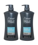 Dove Men + Care Clean Comfort Body and Face Wash, 33.8 oz Pump Bottle (Pack of 2) - Buy Online on GoSupps.com