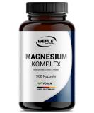 Magnesium high doses 2250 mg magnesium per daily dose - 3 -fold complex with: magnesium bisglycinate magnesium citrate magnesiummalat high dose vegan (360 capsules) 360 capsules (savings package) - Buy Online on GoSupps.com