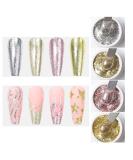 VERONNI Glitter Gel Nail Polish Set - Chrome Platinum Sparkly Colors for Home DIY Manicure - Buy Online on GoSupps.com