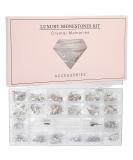 13 Sizes Crystal Rhinestones for Nail Art | DIY Shiny Decoration Set with Picker & Dotting Pen - Buy Online on GoSupps.com