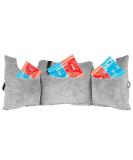 MOYOAMA Post Mastectomy Pillow - Breast Cancer Surgery Recovery and Augmentation Support - Lightweight with 4 Pockets - Grey Plush Breast Cancer Gifts - Buy Online on GoSupps.com