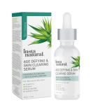 InstaNatural Age Defying & Skin Clearing Serum 1 oz - Anti-Aging & Acne Treatment - Buy Online on GoSupps.com