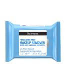 Neutrogena Fragrance-Free Makeup Remover Face Wipes - Gentle Daily Cleansing Towelettes for Waterproof Makeup - 25 ct Pack - Alcohol & Fragrance Free - 100% Plant-Based Fibers - Buy Online on GoSupps.com