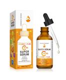 Vitamin C Face Serum | Anti-Aging Super Serum with Hyaluronic Acid Vitamin E | Brightens Dark Spots & Evens Skin Tone - Buy Online on GoSupps.com