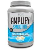 NDS Nutrition Amplify Smoothie Premium Whey Protein Powder Shake - Vanilla (30 Servings) - Build Lean Muscle, Gain Strength, Lasting Energy, Lose Fat - Buy Online on GoSupps.com