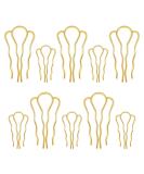 10 PCS Hair Pins 4 Teeth U Shaped Hair Bun Pins Metal Hair Pins Hair Twist Pins Grip Hair Fork Hair Sticks For Buns Hair Pins Lady Style Grip Stylish Hair Accessories For Women Girls - Buy Online on GoSupps.com