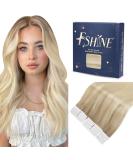 Buy FSHINE Tape-In Hair Extensions - Real Hair Balayage Blonde 30cm 20 Pieces #18/26/60 - Invisible & Smooth Ombre Hair - Buy Online on GoSupps.com