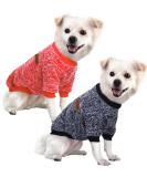 Huisalisiji Dog Sweater for Small Dogs | Warm & Lightweight Chihuahua Hoodie - 2PCs Red & Navy Blue (Size L) - Buy Online on GoSupps.com