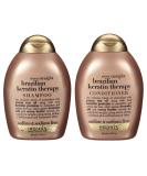 Organix Ever Straight Brazilian Keratin Therapy DUO Set - Shampoo & Conditioner 13 oz - Strengthen & Smooth Hair - Buy Online on GoSupps.com