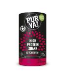 Purya!Vegan high protein shake strawberry vegan high protein drink in organic quality protein beverage powder for sports and fitness lactose -free 1x 500g strawberry 500.00 g (1 Pack) - Buy Online on GoSupps.com