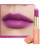 Oulac Soft Matte Lipstick - Violet Purple Duo Cream | Rose Oil Enriched | Vegan & Cruelty-Free | 3.6g | Summer Again - Buy Online on GoSupps.com