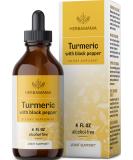 Turmeric Liquid Drops - Organic Turmeric Curcumin Liquid Extract Supplement with Black Pepper - Alcohol-Free - Vegan - 4 fl oz 4 Fl Oz (Pack of 1) - Buy Online on GoSupps.com