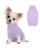Buy Hjumarayan Dog Sweater - Elegant & Warm Sweater for Small Dogs - Stylish Chihuahua Sweater in Purple (S) - Buy Online on GoSupps.com