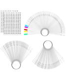 150pcs Transparent Nail Swatches Sticks - Fan-shaped Nail Polish Display Board for Nail Art Practice - Buy Online on GoSupps.com