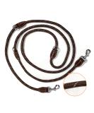 Trhills 3m Adjustable Dog Leash - Brown | Ideal for Large & Medium Dogs | Durable & Multifunctional Double-Leash - Buy Online on GoSupps.com