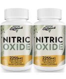 Buy Nitric Oxide Boost - Premium Precursor & Phytonutrient Blend for Enhanced Blood Flow & Energy - 90 Capsules (2 Bottles - Buy Online on GoSupps.com