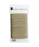 Reskthetic Hair Ties - 24 Eco-Friendly Odorless & Tearproof (4mm) - No Metal for Girls Women & Men - Perfect for Blond Hair - Buy Online on GoSupps.com