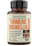 Turmeric Curcumin Boswellia with Ginger and BioPerine Supplement with 95 Curcuminoids - Promotes Healthy Joints and Cartilage Function. Reduces Occassional Joint Discomfort. 60 Vegan Non GMO Capsules - Buy Online on GoSupps.com